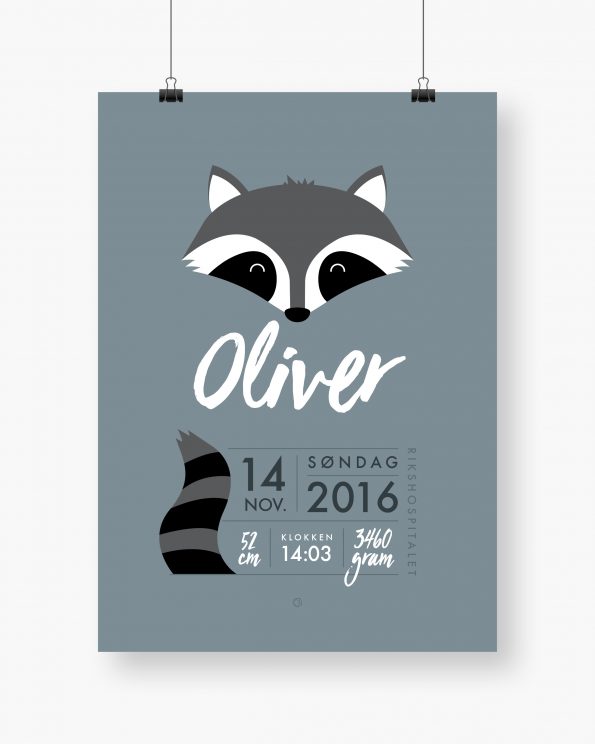 Minimals Raccoon - Blue