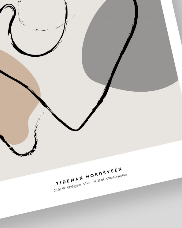 Fødselsplakat: Abstract